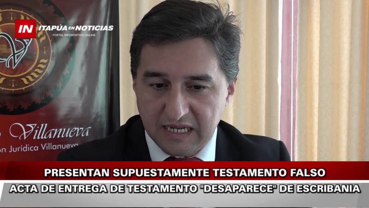 DENUNCIA DE TESTAMENTO FALSO